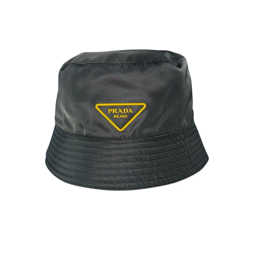 Prada Grey Nylon Bucket Hat